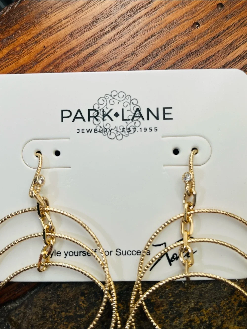 Park Lane Gold Layered Hoop Dangle Earrings